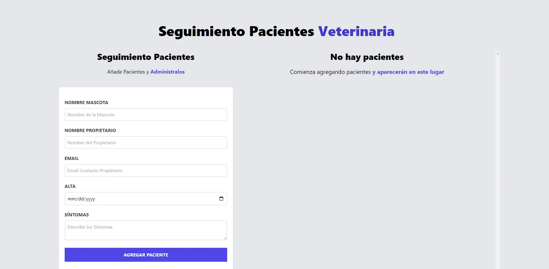 Citas React JS