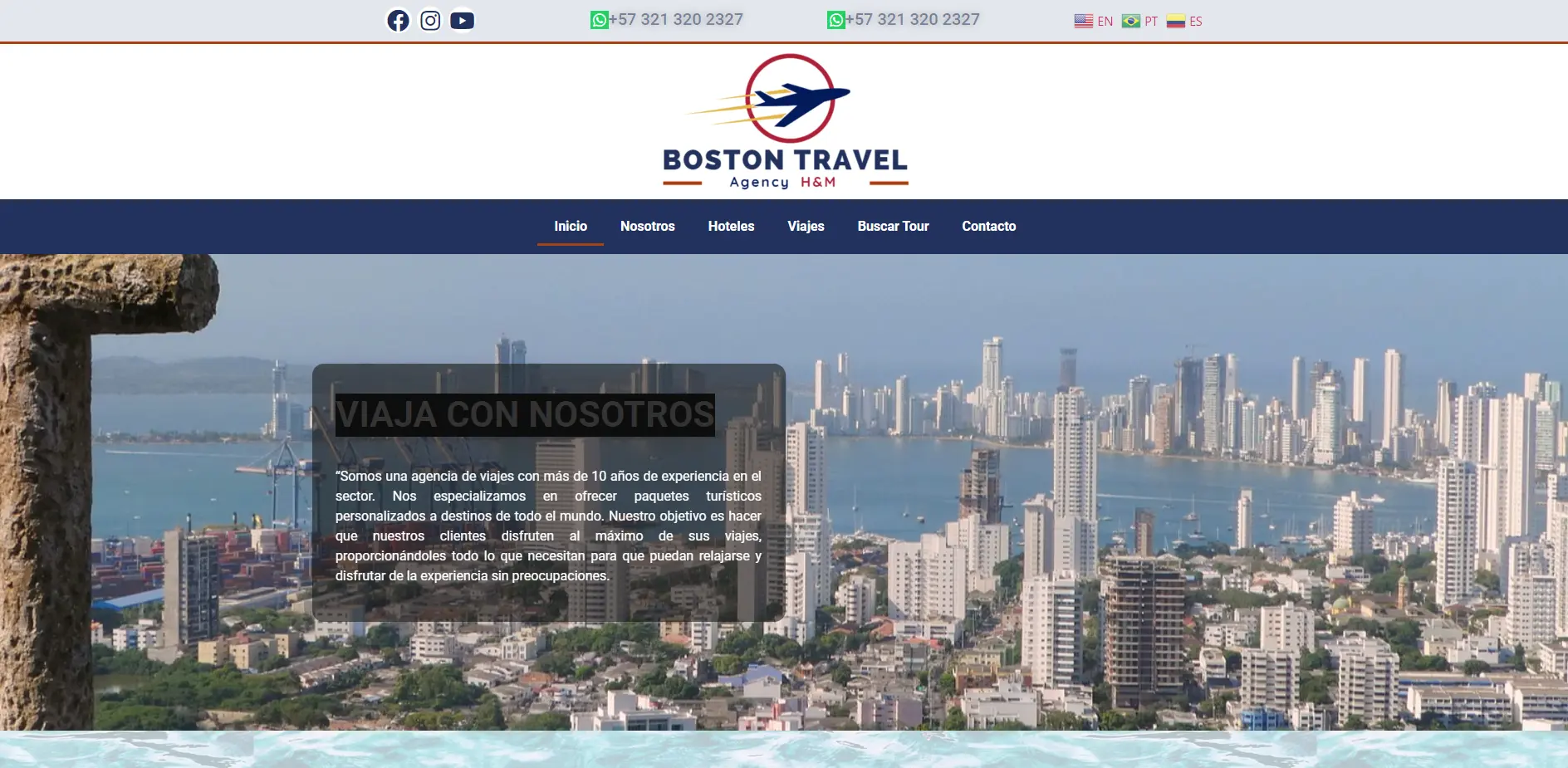 foto pagina web viajes